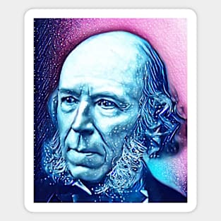 Herbert Spencer Snowy Portrait | Herbert Spencer Artwork 13 Magnet